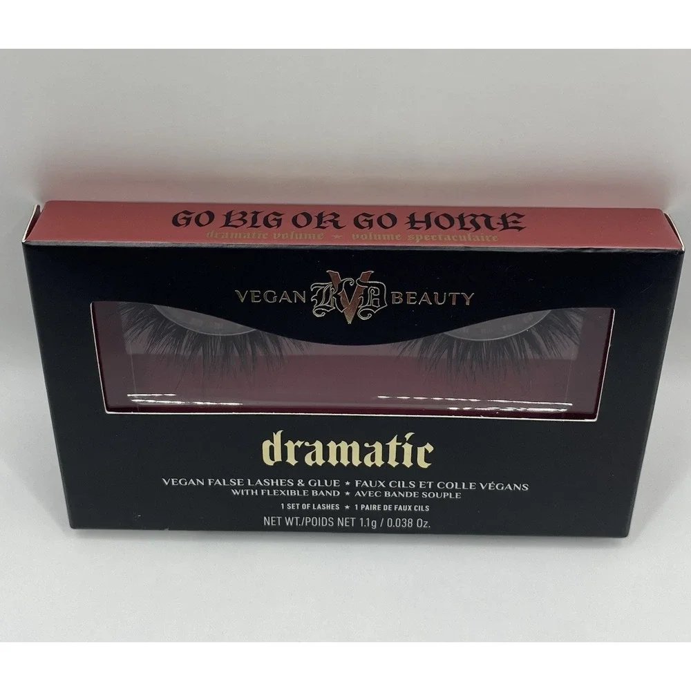 KVD Beauty Kat Von D Go Big or Go Home Vegan Dramatic False Lashes & Glue Black